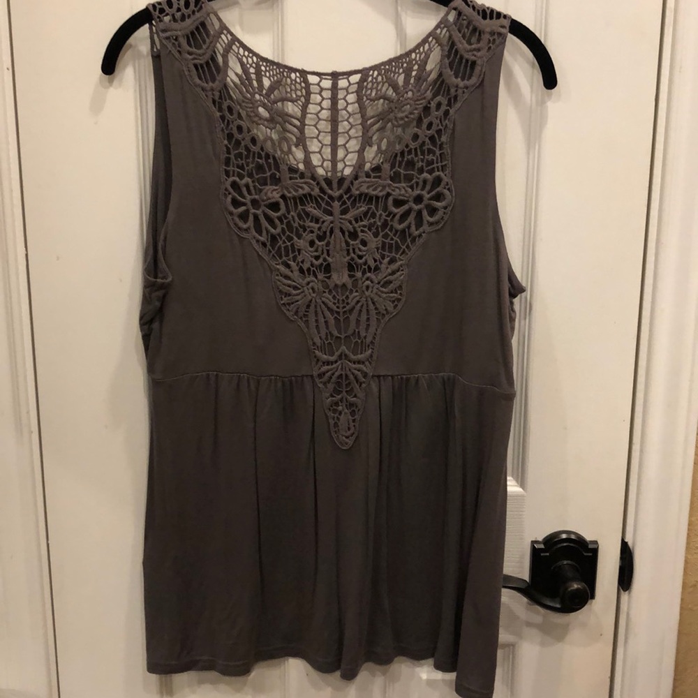 Beautiful embellished Garnet Hill tank